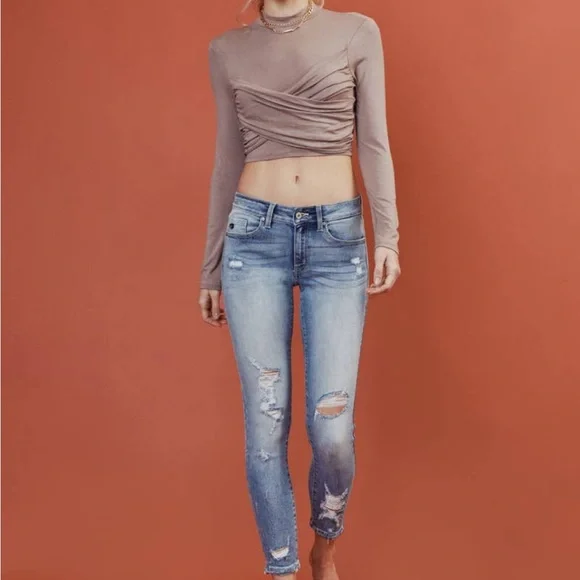 Mid Rise Ankle Skinny Jeans - Picture 4 of 10